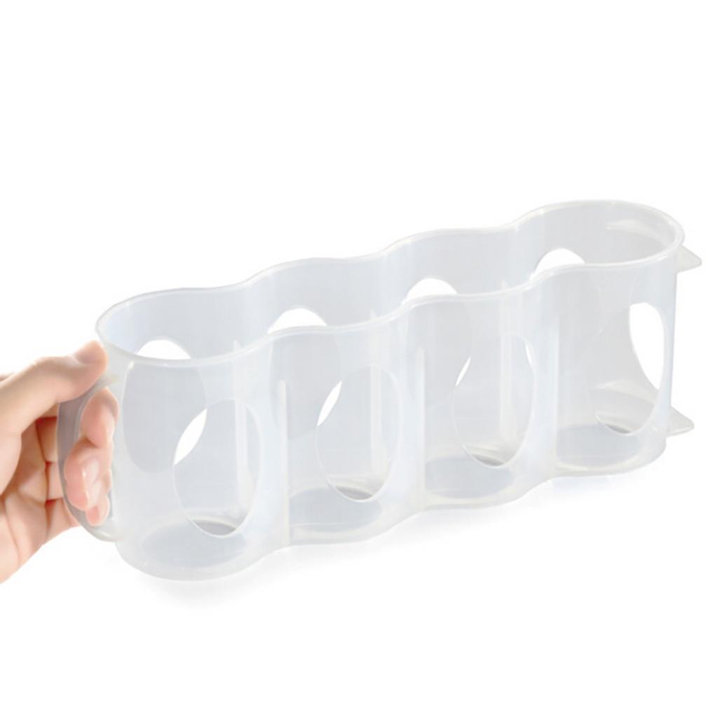 Dryckesförvaring 4-facks Burkbricka Kylskåp Burk Dryck Organiser Hållare