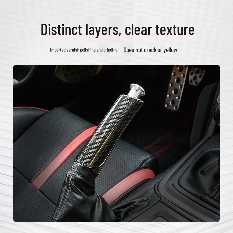 Tantan Carbon Fiber Handbrake Cover for Subaru BRZ/Toyota GR86 - Real Dry Carbon Interior Upgrade