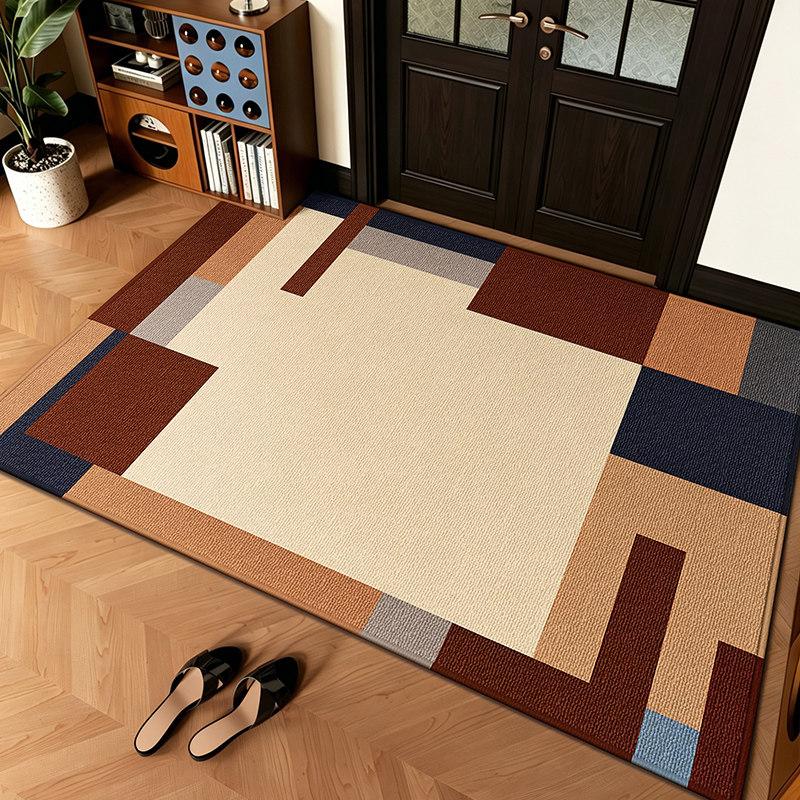 Non-slip Bauhaus Doormat Washable Vintage Entryway Rug for Front Door Home
