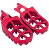 Dirt Bike Foot Pegs Motorcycle Footpegs Wider Foot Rest CNC for CRF250L/CRF250L RALLY 12-21 CRF300L/CRF300L RALLY 21-24 Transalp XL750 Red