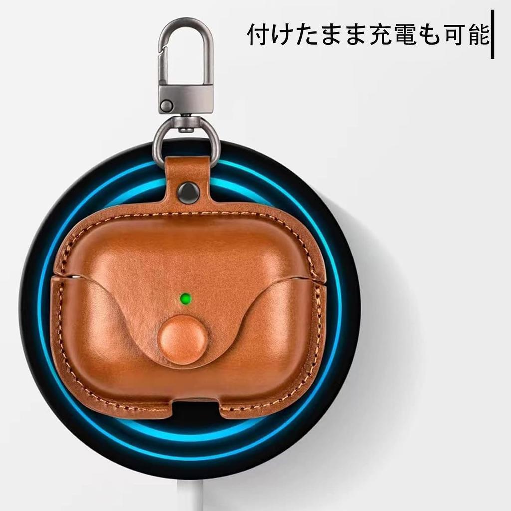 AIYYXX AirPods Pro Hülle Leder 1. Generation Airpods Pro Hülle Unisex Italienisches Leder Airpods Pro Hülle Leder Luxus Echtes Leder PU-Leder Voll