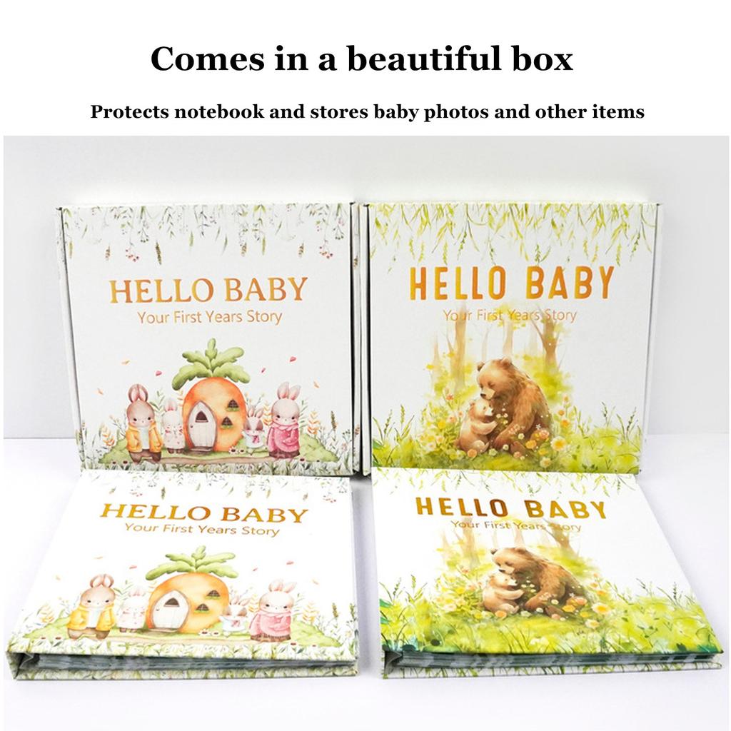 Babywachstum Erinnerungsbuch, Erstes Aufzeichnungsbuch für frischgebackene Eltern, Baby-Erinnerungsbuch, Baby-Scrapbook Baby-Buch