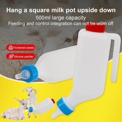 Lot de 1, 2, 3 ou 5 biberons pour lait d'agneau avec poignée ergonomique, sans BPA, graduations claires, grande capacité, pour lait de chèvre