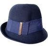Curled retro knitted breathable Sun Li bucket hat sunscreen beach fashion hat summer outing basin hat