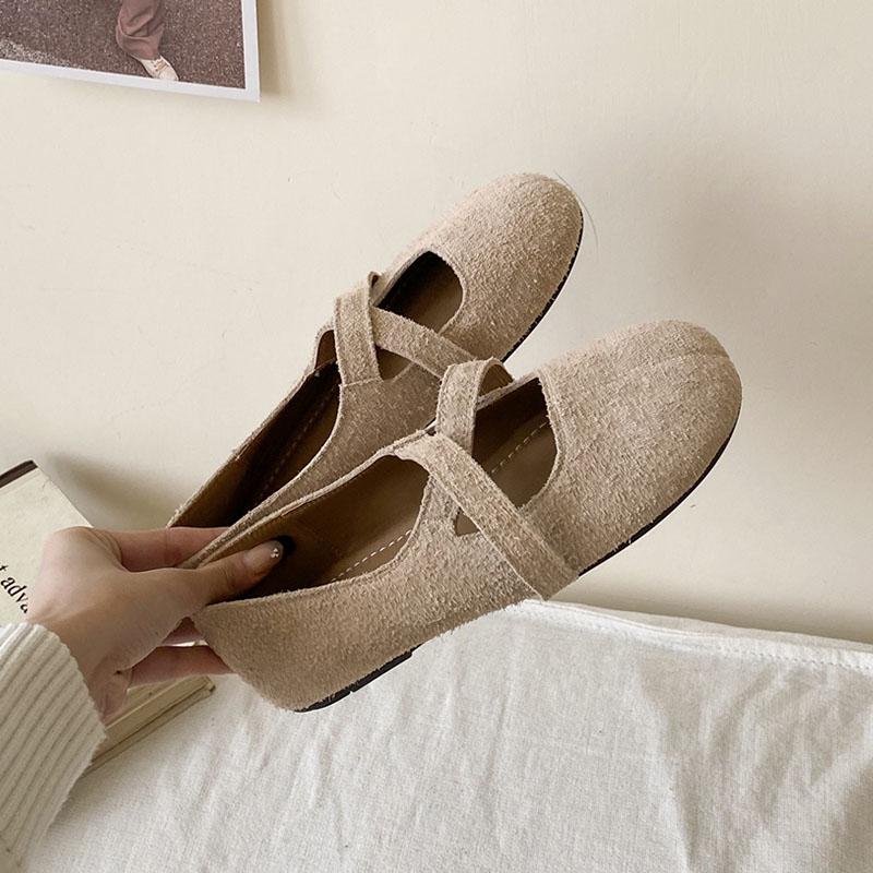 Fashion New Fashion Shallow Ladies Flats With Shoes Casual Soft Female Slip On Footwear Round Toe Women Ballet Flats Shoes