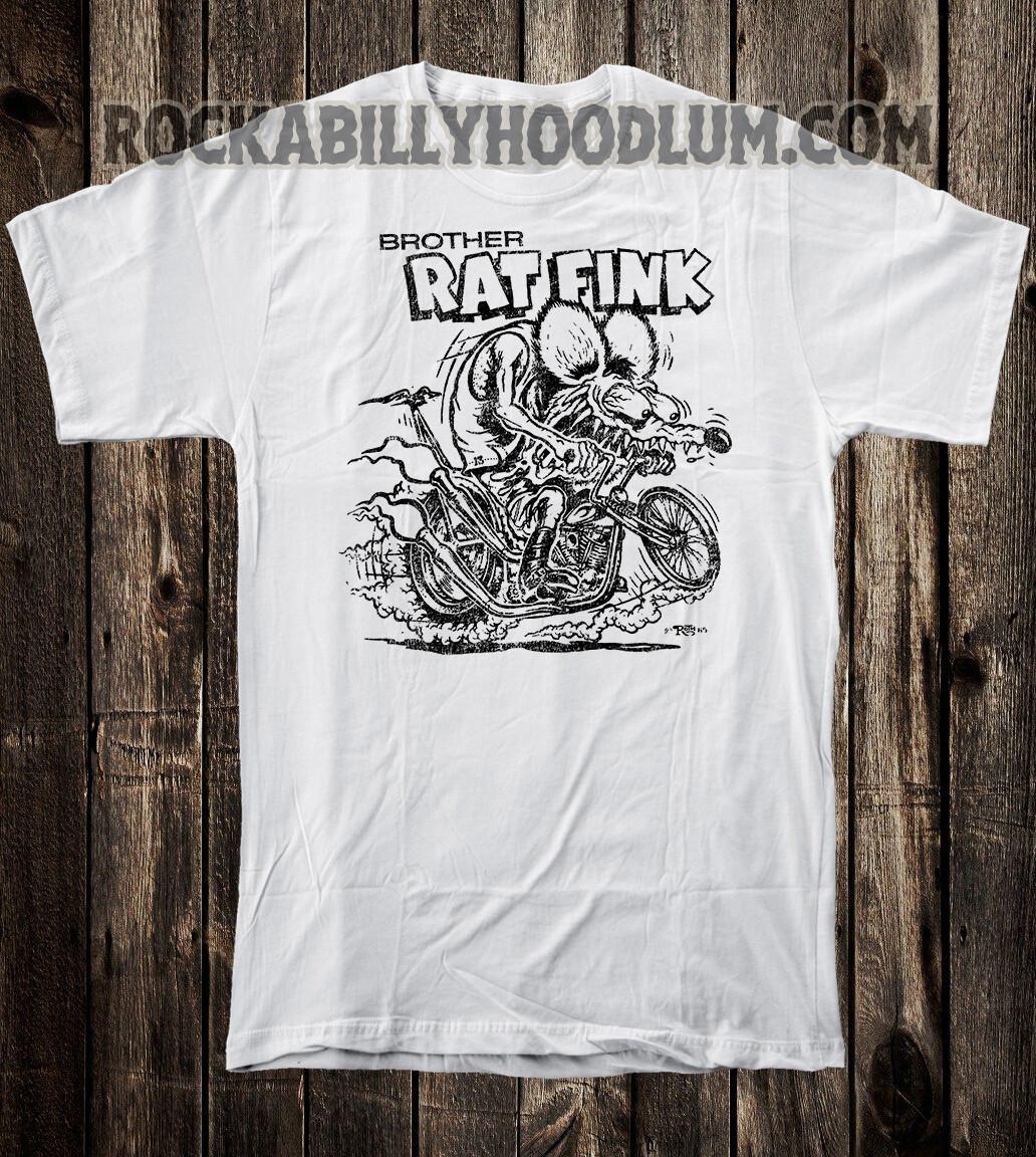 Retro Hot Rod Tee T Shirt Art Ed Big Daddy Roth Monster Brother Rat Fink RF XXL