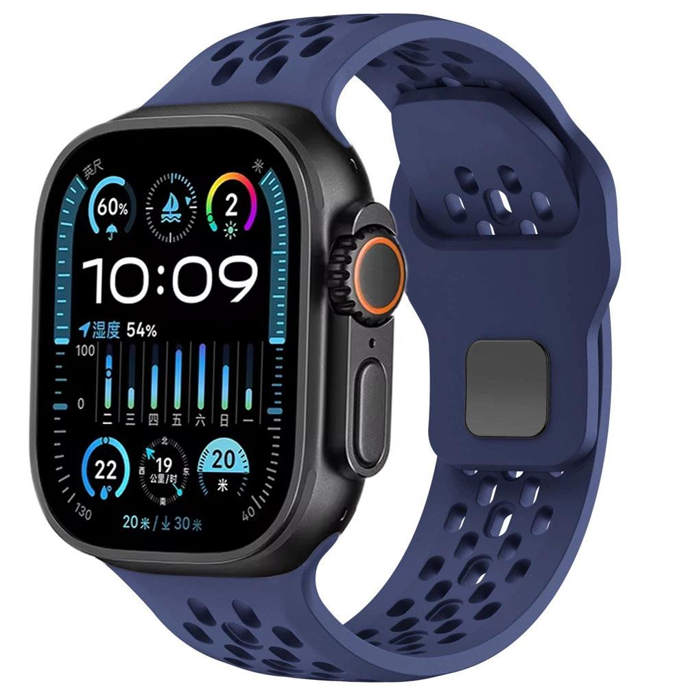 Breathable Silicone Strap for Apple Watch Band 49mm 46mm 45mm 44mm 42 41 40mm Sport Bracelet iWatch Ultra 11 10 9 8 7 6 SE3 Belt