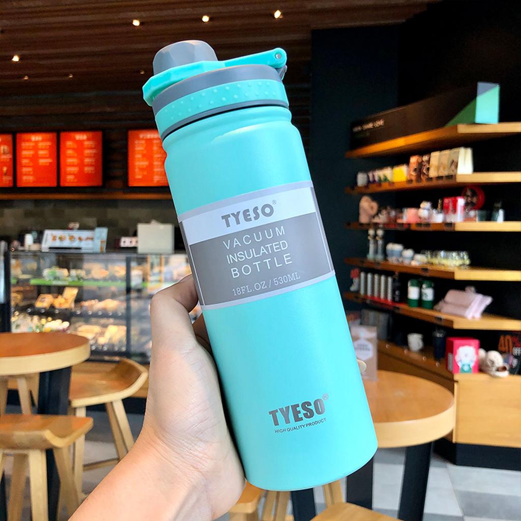 Tyeso 530ML 750ML Borraccia Termica Acciaio Inossidabile Tazza da Caffè Termos Isolato Sport Viaggio Tazza Termica per PALESTRA