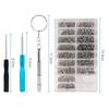 Funshare Stainless Steel Machine Screw Kit for Flat Screw Replacement 1100-Piece Glasses, Sunglasses, Toys, Computers, Nuts, Washers, Watches,