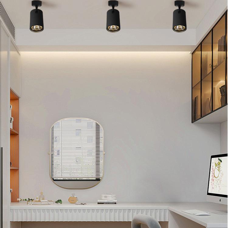 Adjustable LED Surface Mounted Ceiling & Track Spotlight for Home and Commercial Use