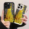 JT588 Yayoi Kusama's Cat for iPhone 17 16 15 14 13 Pro Max Samsung S26 S25 Ultra A17 A07 A56 A16 A06 A05 Xiaomi 15T Redmi 15c 14C Soft Case