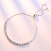 925 Sterling Silver Bracelet Elegant Zircon Tennis Crystal Chain For Women Fashion Noble Engagement Wedding Hot Gift