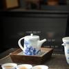Blue and White Landscape Teapot Ceramic Underglaze Colored Teapot Kungfu Tea Set Small Capacity Teapot Tea Ceremony Accessories
