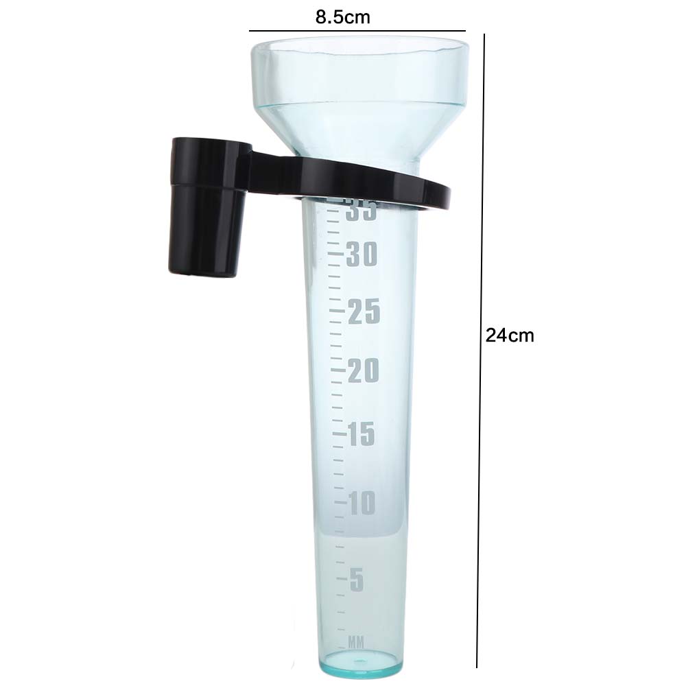 Transparent Gardening Rainwater Meter Plastic Lawn Rainfall Gauge Farm Rain Gauge  Outdoor