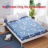 Sheet Bed Fitted Cover Without Pillowcase Floral Printed Single King Double