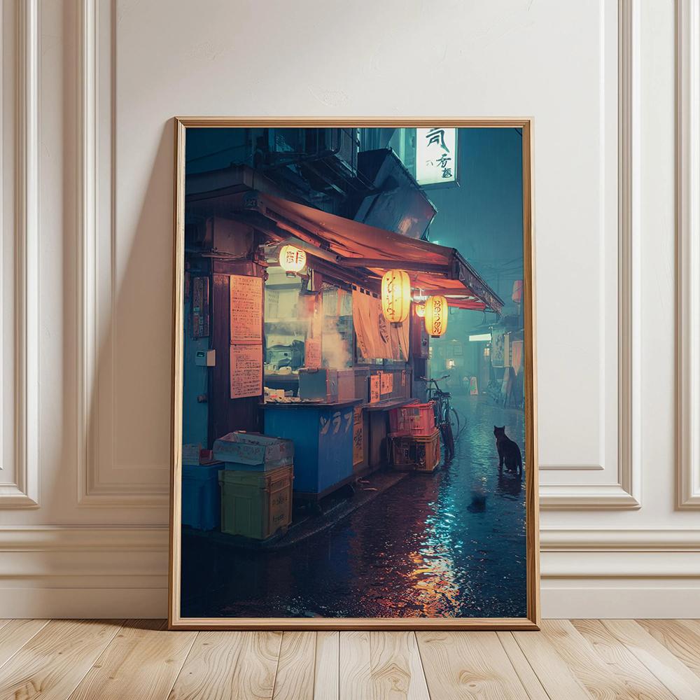 Retro Japanese Sushi Bar Poster Kitchen Food Posters and Picture Canvas Print Painting Dining Room Wall Decor Home Mural Cuadros
