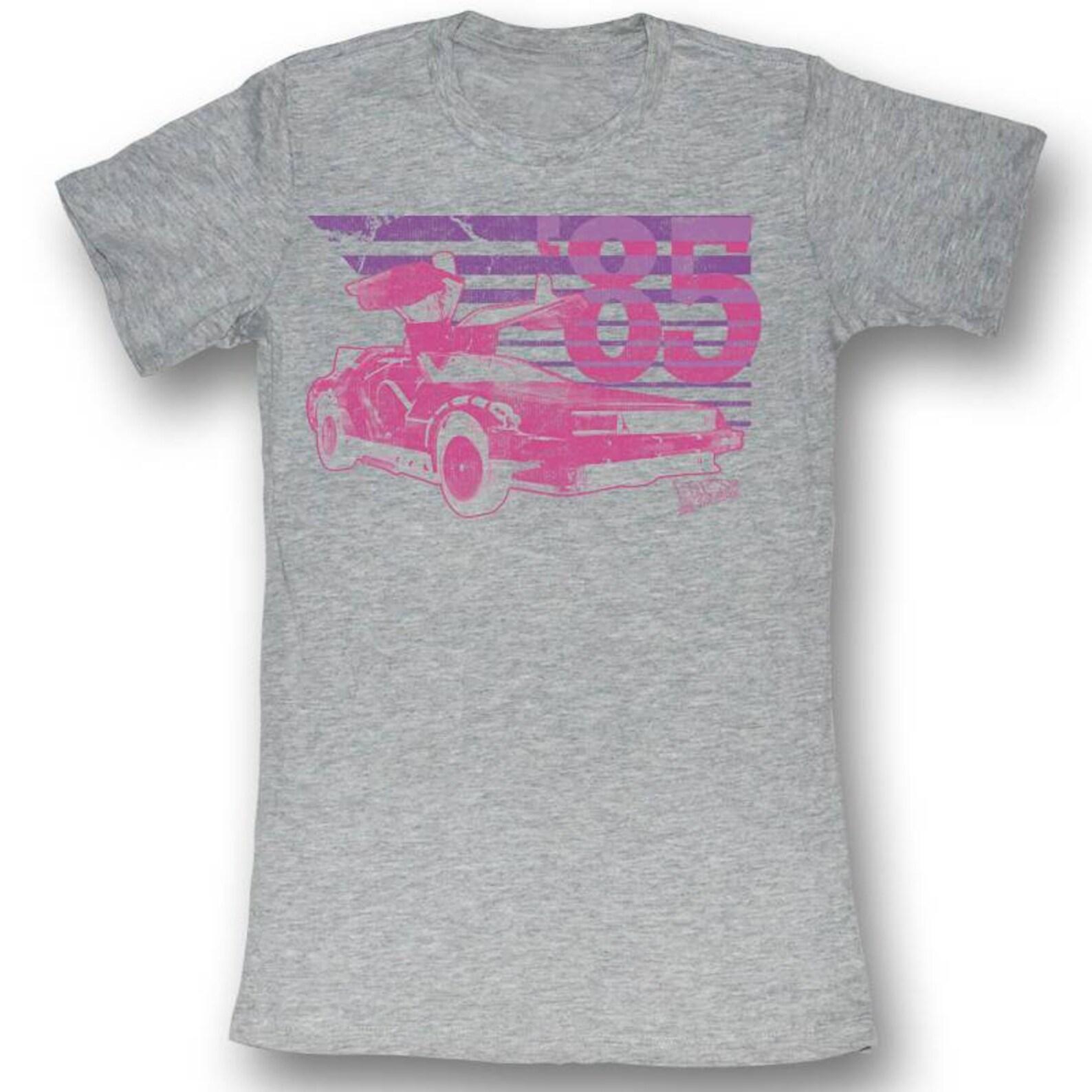 Back to the Future Car Gray Junior Women s T-Shirt M