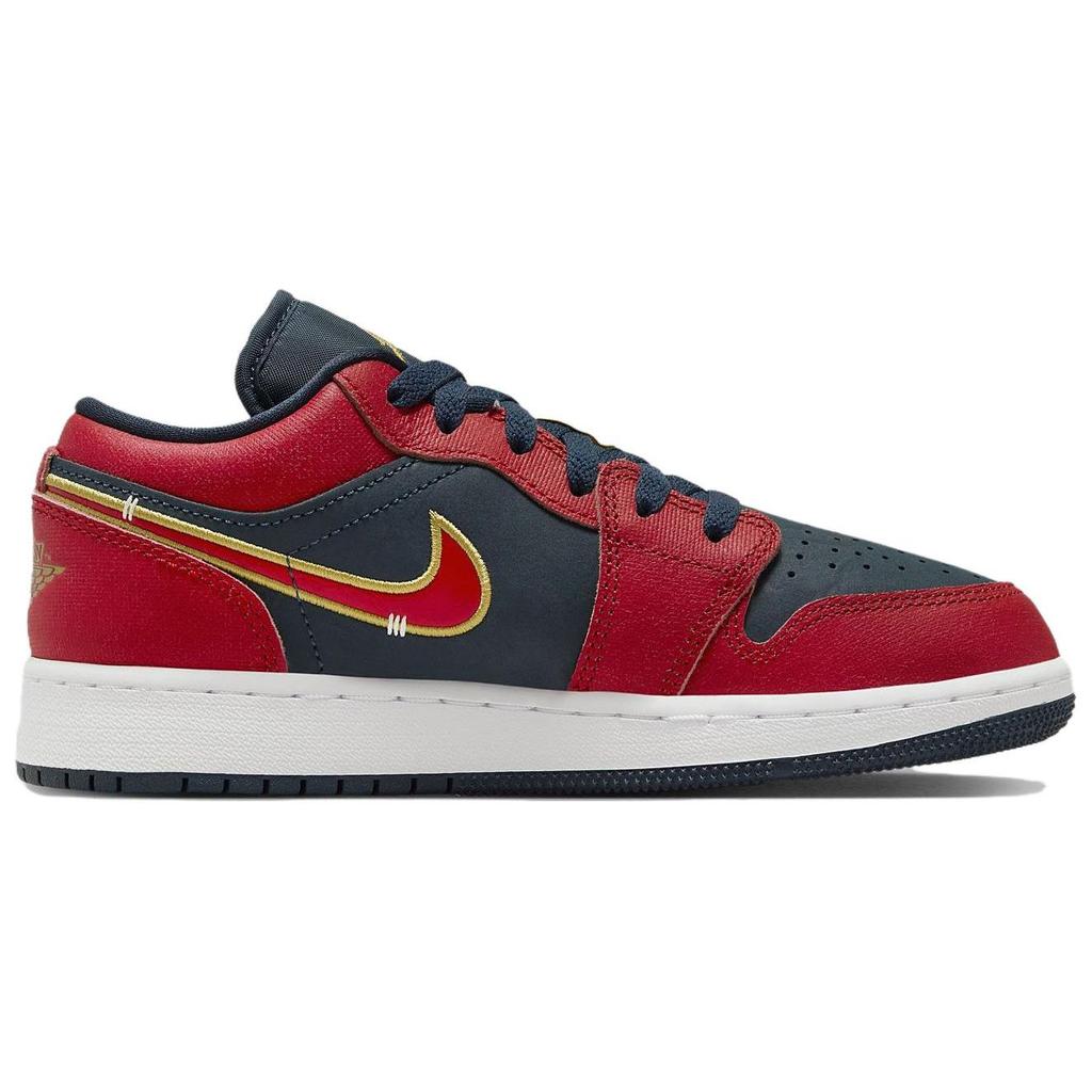 Air Jordan 1 Low GS Olympic Kids Sneakers Red Armory-Navy Sport-Red FQ7380-400