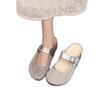 Women's 2025 New Summer Mesh Breathable Outer Wear Thick-soled Small Bag Head Boken Slippers