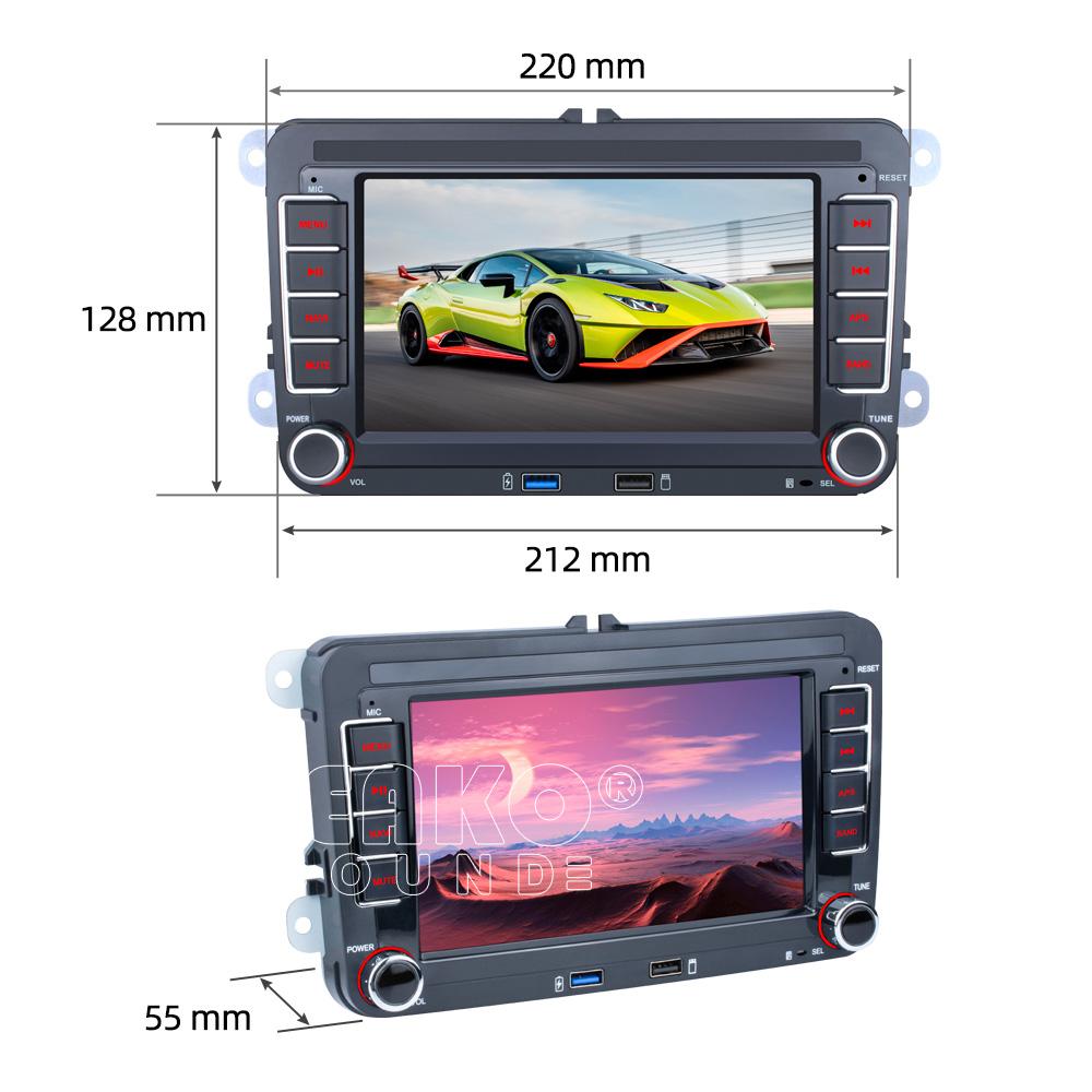 7" bilspiller for Volkswagen VW CC Passat B7 Polo Golf 5 6 Jetta mk5 mk6 Mirrorlink FM WIFI GPS RDS Wireless Carplay