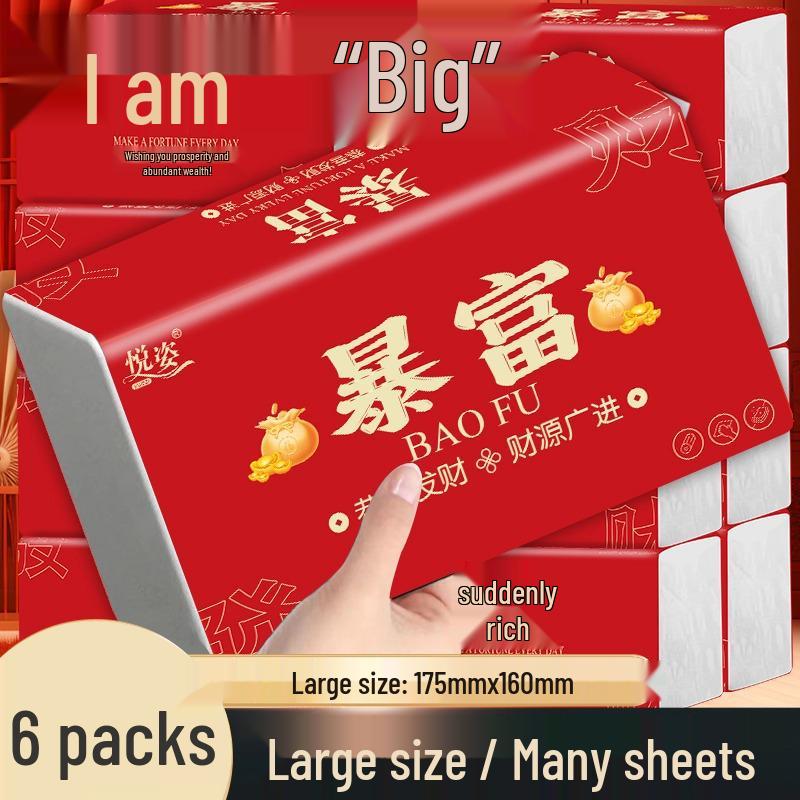 Get Rich Quick Tissue: Premium Napkin & Hand Wiping Paper for Hotels, Restaurants, Dining Rooms, and Barbecues