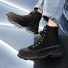 Neue hochwertige Herren-Sneaker Mode Vielseitige High-Top-Freizeit-Canvas-Schuhe für Teenager Dicke Sohle Sport-Laufschuhe