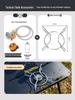 Aluminum Four-Folding Portable Outdoor Camping Table - Multifunctional Picnic & BBQ Table