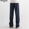 MMOPTOP Herren Freizeithose im japanischen Stil mit geradem Bein