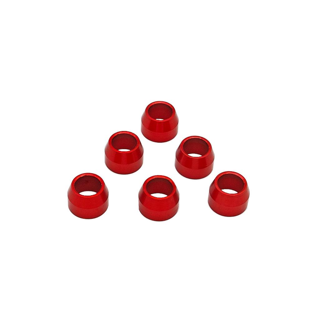 Universal Motorcycle Accessories Billet Bleed Valve Cover Kit For Caliper & Master Cylinder Red (with logo)