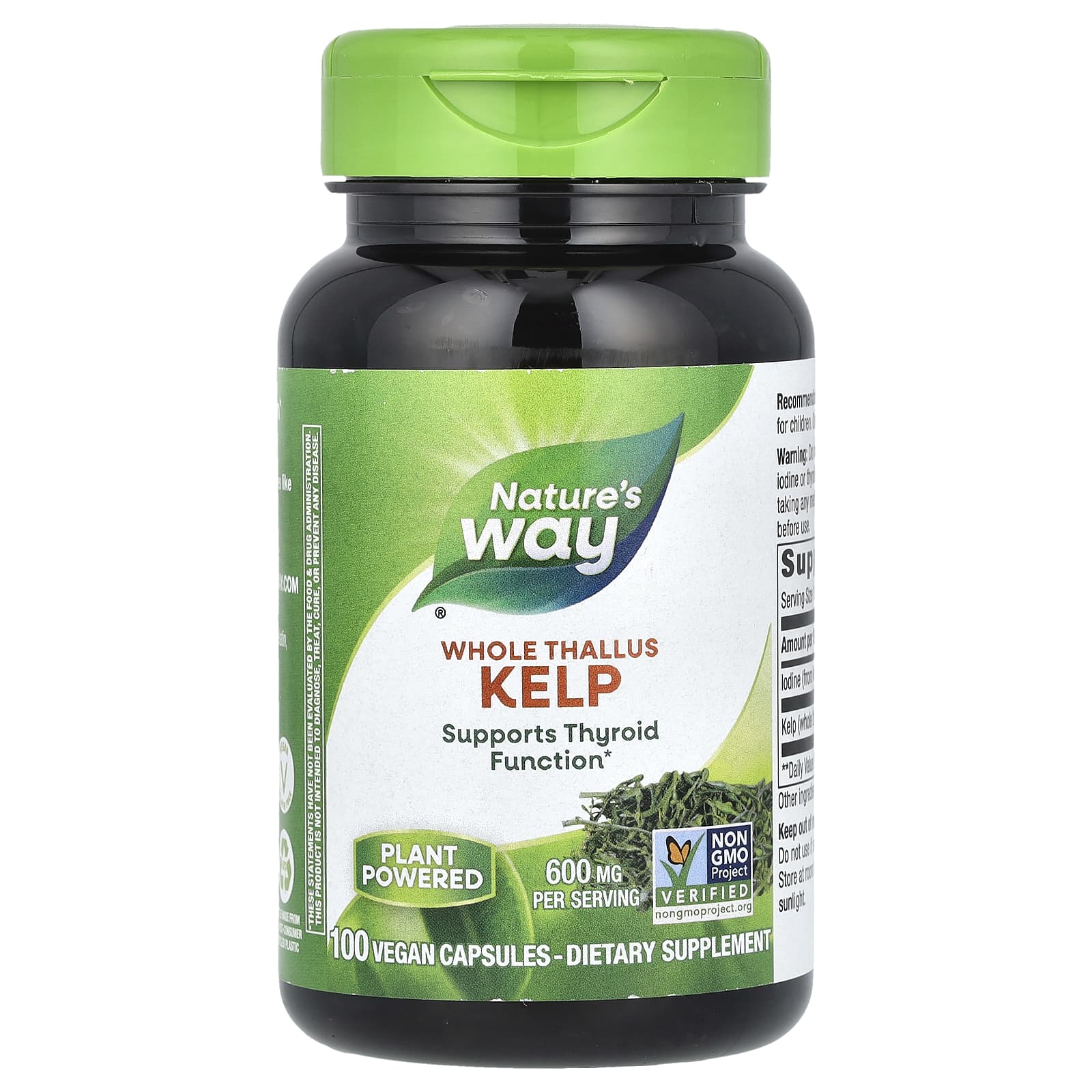 

Nature S Way, Kelp, Whole Leaf, 600Mg, 100 Veggie Caps