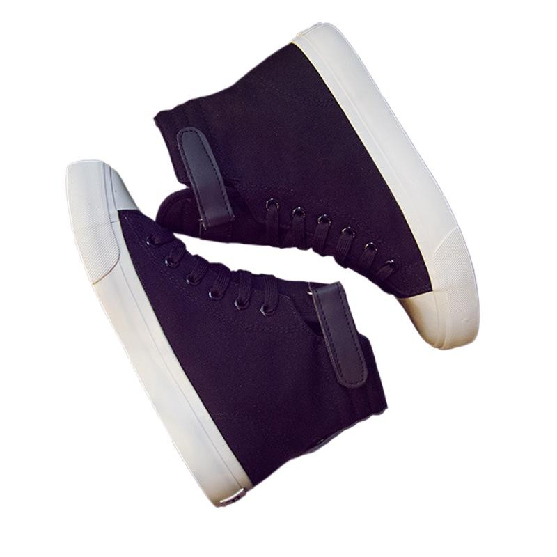 Fashion Outdoor Breathable Walking Fashionable Lightweight Sneakers Non-slip Flat Casual Shoes Men Shoes High Top Canvas Shoes