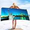 Beach Towel Statue of Liberty Microfiber Beach Towels Quick Dry Towel Sand Proof Super Absorbent Beach Towels Independence Day