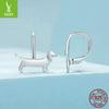 Yinziyun Dachshund Ear Cuffs: Cute S925 Sterling Silver Earrings for Women