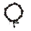 Chinese Style Natural Stone Coffee Bean Pendant - Versatile Lucky Charm for Couples