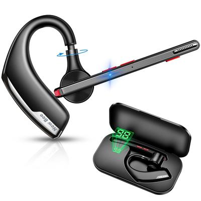 New Bee Bluetooth Headset, Single Earbud, Hands-Free Calling, Bluetooth 5.2, CVC 8.0, Earbuds, Earphones, Ambidextrous, Noise Cancelling, Dual Microph