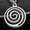 Eye Catching Pendant Necklace Unique Swirl Pendant Clavicle Chain Adjustable