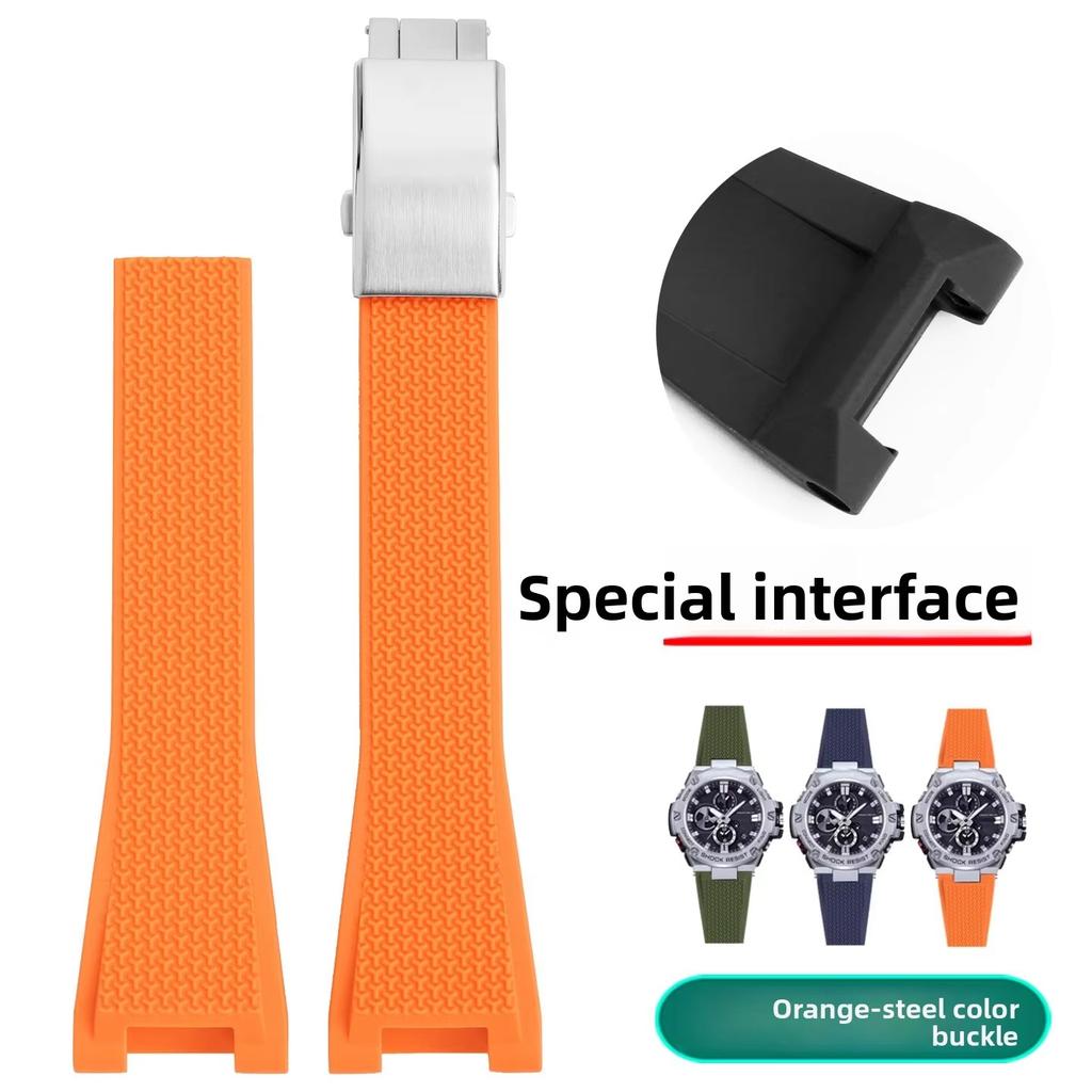 GST-B100 Resin Strap For Casio G-SHOCK GST B100 GST-120 400G 110 S130 GST-W300 Men Waterproof Silicone rubber watch band replace