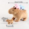 Kawaii Capybara Stuffed Animal Mommy Stuffed Capybara With 4 Baby Capybara Mother Son Capibala Toys Kids Birthday Gifts Dec
