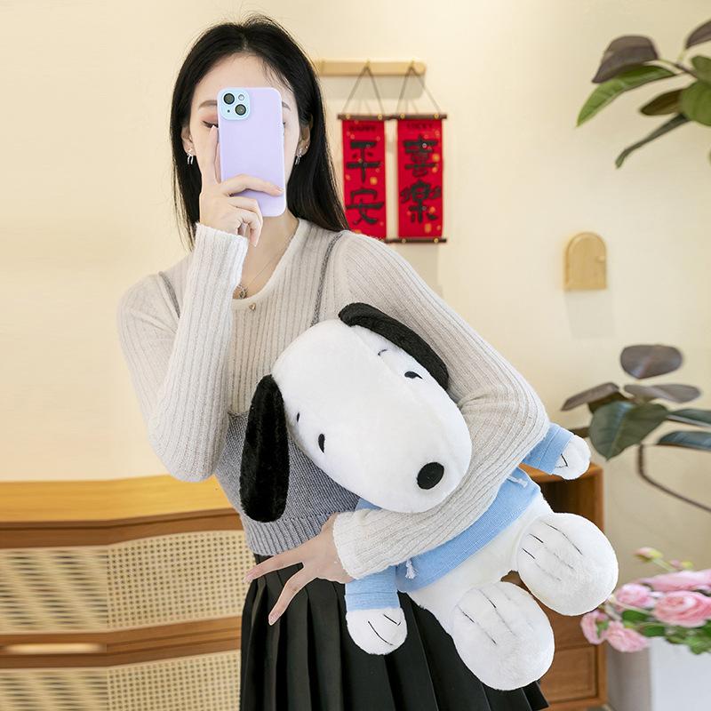 Niedlicher Pullover Snoopy Plüschtier weich beruhigend niedlicher Ausdruck Puppe gibt Kind Freundin Geburtstagsgeschenk