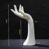 Elegant 29cm Mannequin Hand PVC Realistic Ring Display Stand 3 Color Jewelry Display Stand