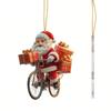 Cartoon Christmas Tree Pendants Snowman Car Haning Pendants  Festival Gift