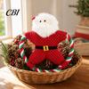 Plush Dog Toy with Sound Christmas Toy, Squeaky Chew Cotton Rope, Bite Resistant Pet Toys for Aggressive Chewers Holiday Small Medium Dogs,