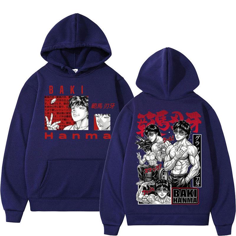 Anime Baki Haman Harajuku Manga Hoodie Y2k Fashion Men Women Gothic Fleece Tracksuit Popular Sweatshirt Streetwear Gifts