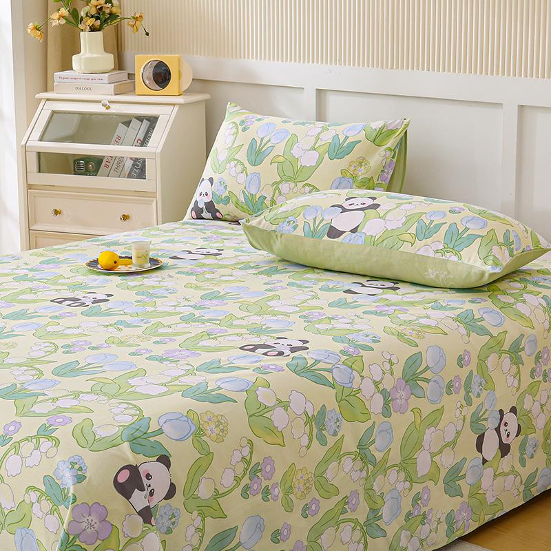 Cotton Bed Flat Sheet designed for Double Bed Plain Solid Color Top Sheets Single/Queen/King Flat Bedsheets Household Bed Linen Sheets