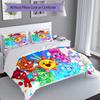 3pcs Sprunki2 pattern bedding set duvet cover set includes duvet cover &pillowcases, perfect all season bedroom decoration & gift