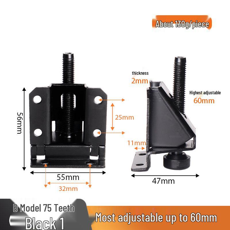 Adjustable Metal Leveling Feet for Furniture, Anti-Slip Pads for Uneven Floors, Height Adjustment for Cabinets