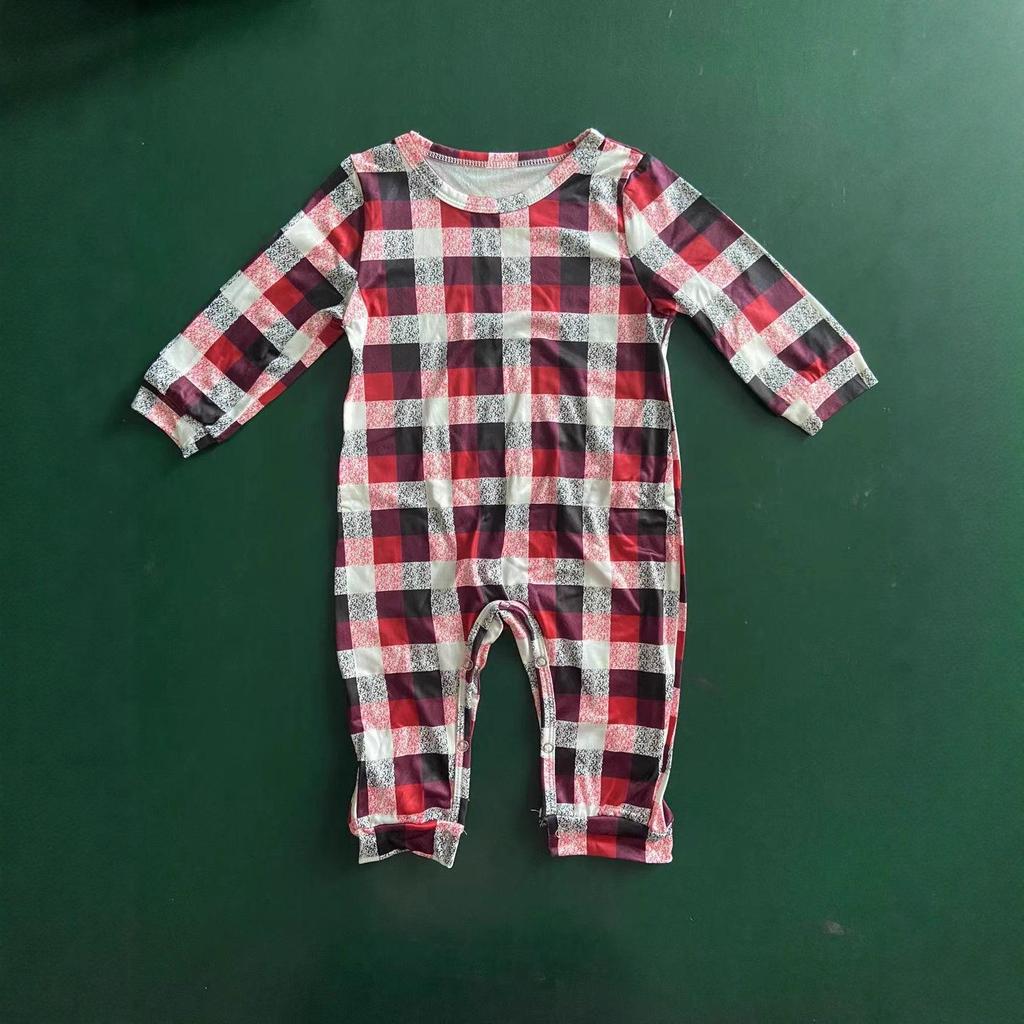 European Christmas Reindeer Print Family Matching Pajama Set - Long Sleeve