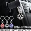 Suede Car Keyring Zinc Alloy Keychain Remote Key Auto Accessories For VW GTI Polo Golf Passat Tiguan Arteon Taigo Jetta Hub Cap vhcp29
