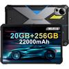 FOSSIBOT DT2 10,4-дюймовий захищений планшет, 22000 мАг 20(12+8)GB 256GB Водонепроникний, Android 13, 4G LTE