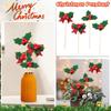 Christmas Decorations, Christmas Bows, Christmas Sticks, Christmas Trees, Christmas Red Fruit Leaf Decorations